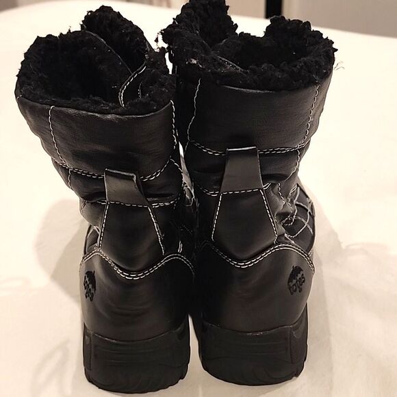 TOTES Women Size 8 Winter Boots Faux Fur Lace Up & Zipper for closure - Picture 4 of 10